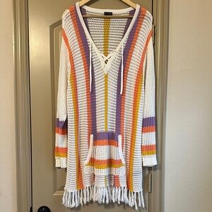 Torrid Knit Tunic Sweater Striped Size 2